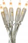 Preview: LED-Lichterkette warmweiß-transparent/weiß