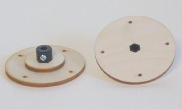 Stellring 4mm mit Sperrholzauflage