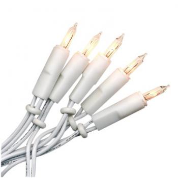 LED-Lichterkette warmweiß-transparent/weiß