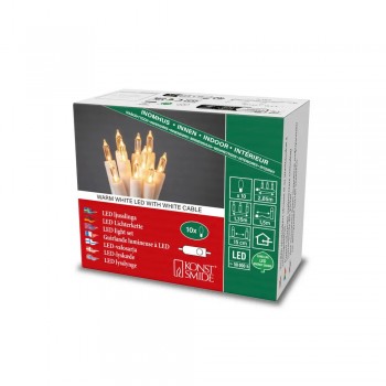 1 Karton LED-Minilichterketten mit Schalter weiß-VE24