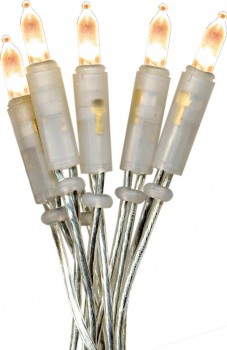 LED-Lichterkette warmweiß-transparent/weiß