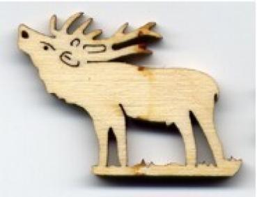 10er Set-Bastelmotiv-Hirsch