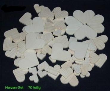 Streuteile-Herzen 70-teilig
