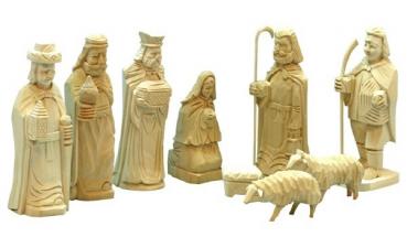 Krippe 9cm, 9-teilig