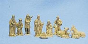 Krippenfiguren 4cm, natur