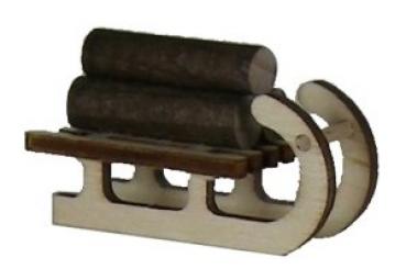 Schlitten mit Holz