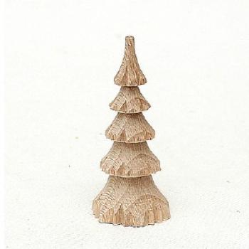 Holzbaum 7.5cm natur, gedrechselt