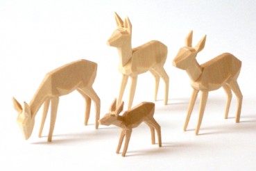 4er Rehgruppe 6cm, natur