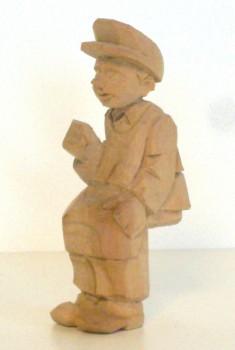 Kutscher 10cm, geschnitzt, natur