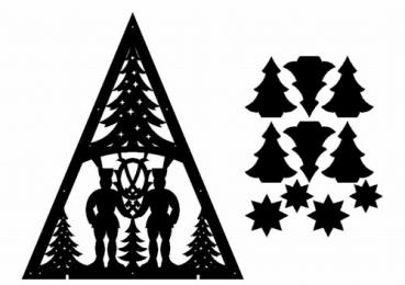 Bergmänner Wappen 40 x 50 cm