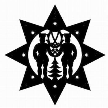 Achteckiger Stern-Bergmänner