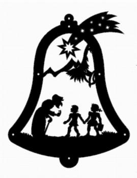 Glocke Hänsel & Gretel 23 x 29cm