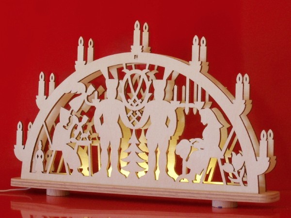 USB-Doppel-MSB-12cm-Bergmänner Schwerter Tanne