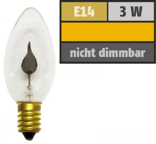 Flackerkerze E14/230V/3W-klein