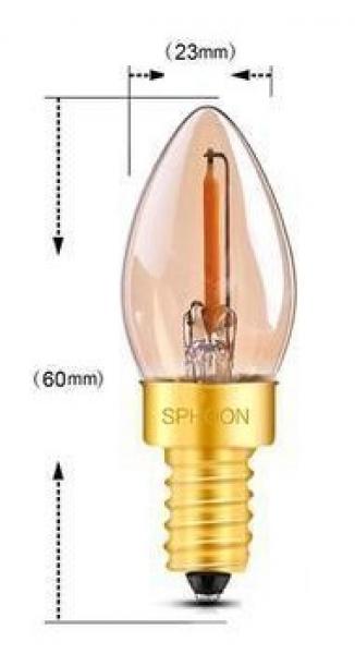 LED-Minikerzenlampe E14/230V/0.5W-warmweiß