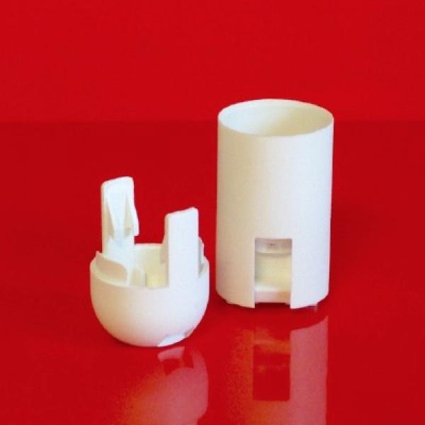 Fassung E14 weiß-2-teilig