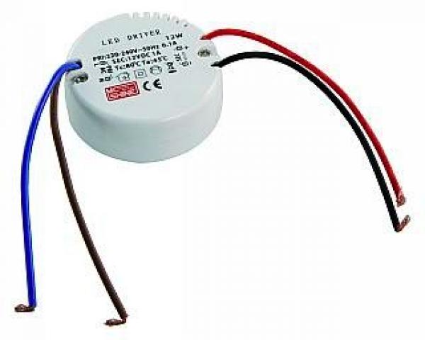 LED-Vorschaltgerät 12V=, rund
