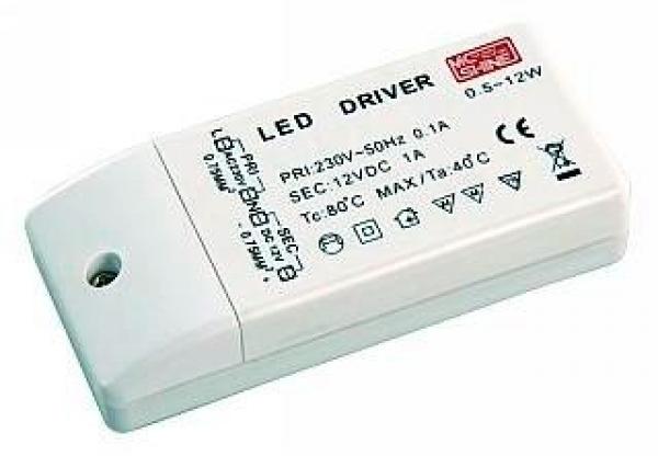 LED-Vorschaltgerät 12V=, flach