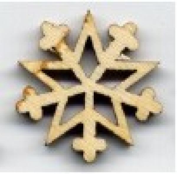10er Set-Bastelmotive-Schneekristall