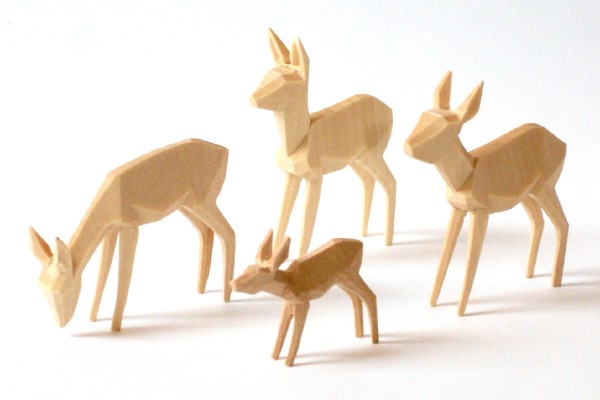4er Rehgruppe 6cm, natur