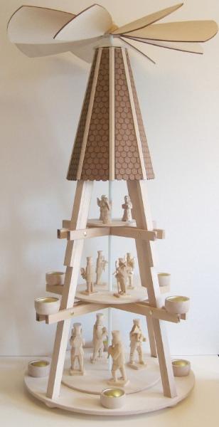 Bausatz-Göpelpyramide 85cm mit Figuren