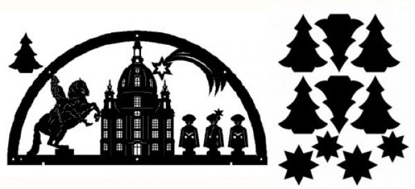 Bausatz-Dresdner Frauenkirche 67 x 40 cm