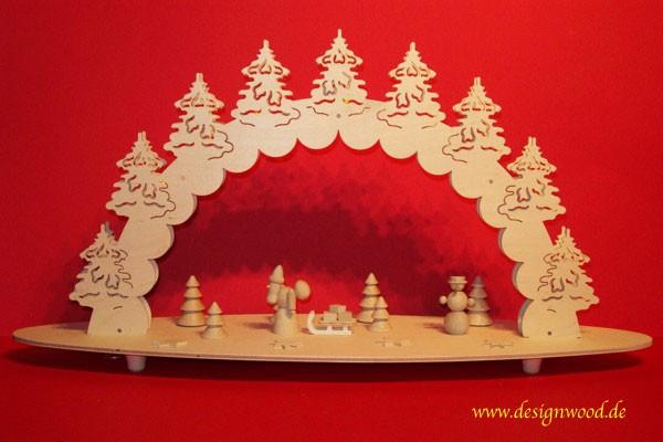 Bausatz-3D-Figurensatz Weihnachtsmann 59x30cm