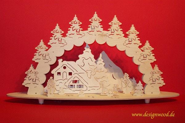 3D-Bergwinter 74x39cm