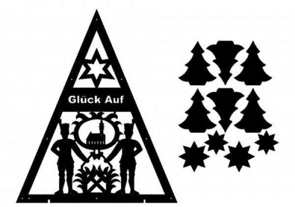 Bergmänner Kirche 40 x 50 cm