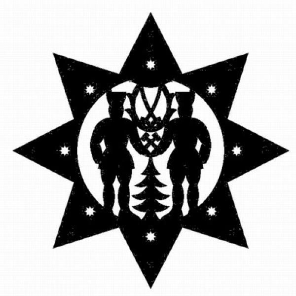 Achteckiger Stern-Bergmänner