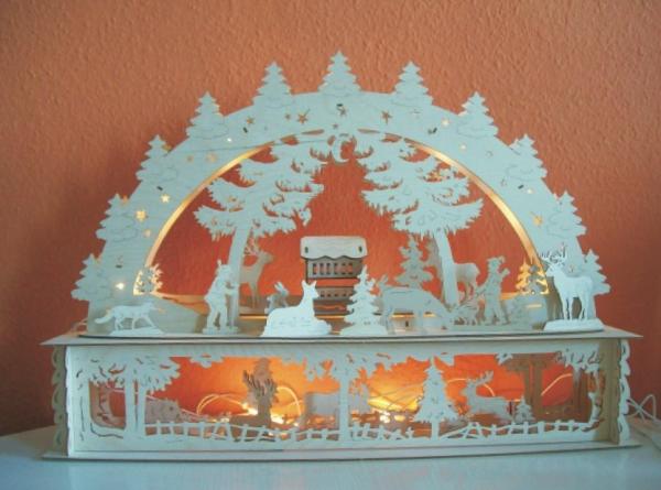 3DA-"Waldidyll mit Sockel" 65x45x12cm