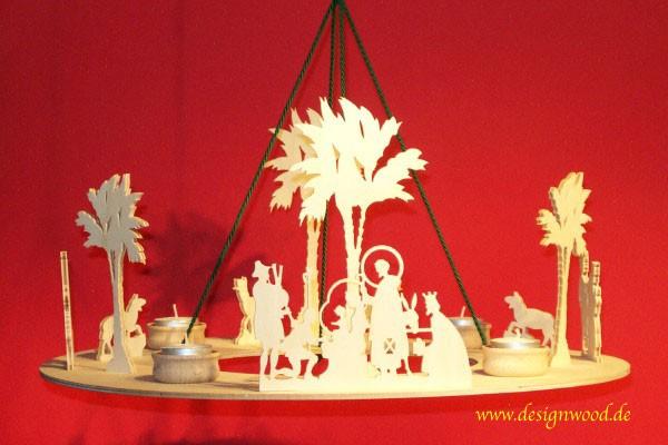 Runder Adventsleuchter-Christi Geburt 2