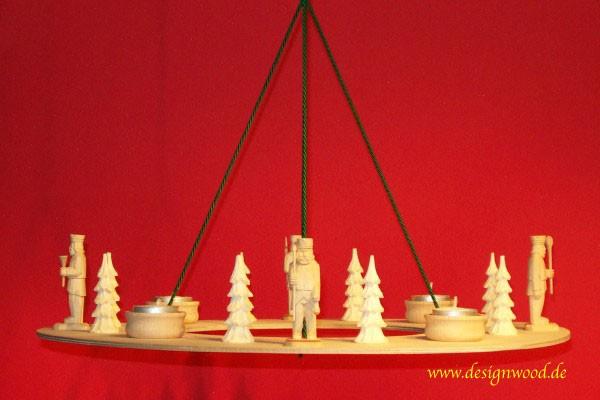 Runder Adventsleuchter-Bergmänner