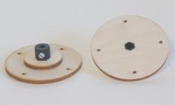 Stellring 5mm mit Sperrholzauflage